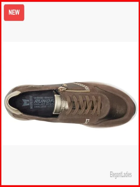 Suede Fashion Sneakers with Arch Support and Removable Footbed - Picture 5 of 7